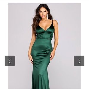 Windsor Satin Green gown NEW